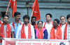 Tulunada Vedike seeks basic amenities  for ambulance drivers; stages protest